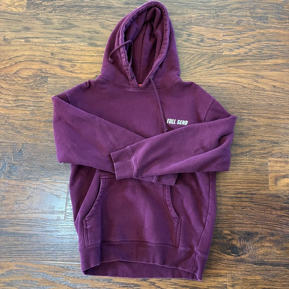 Full Send - Nelk Boys Maroon Hoodie - Size Small